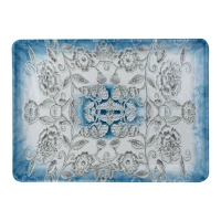 KUTAHYA Blue Blanc BNTAN18x13DU891310 Тарелка плоская прямоугольная (D2,18х13см,h2,3см) фарфор